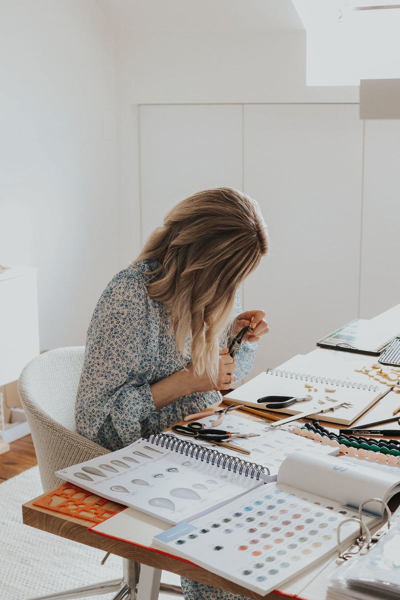 Handgemaakte oorbellen uit het atelier in Dendermonde, uniek stuk