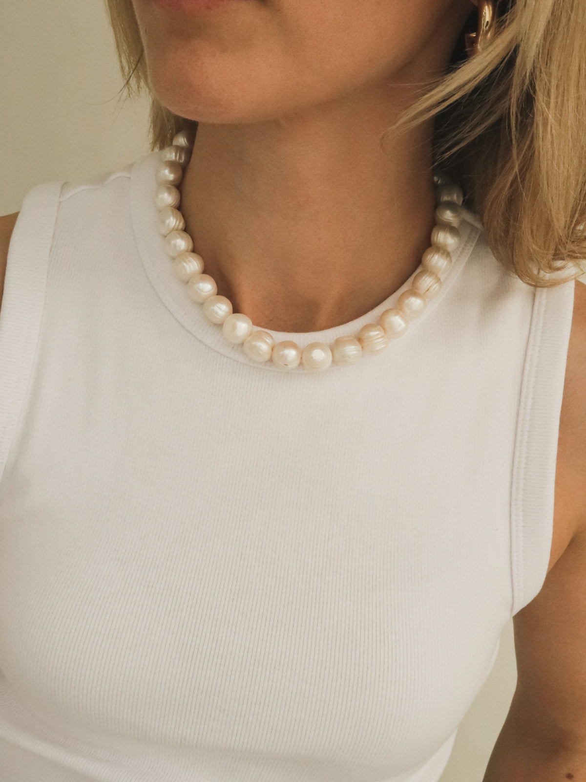 Freshwater pearl halsketting