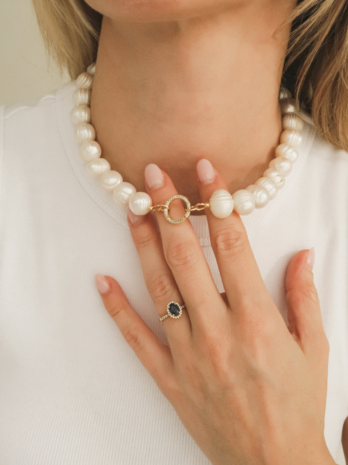 Freshwater pearl halsketting