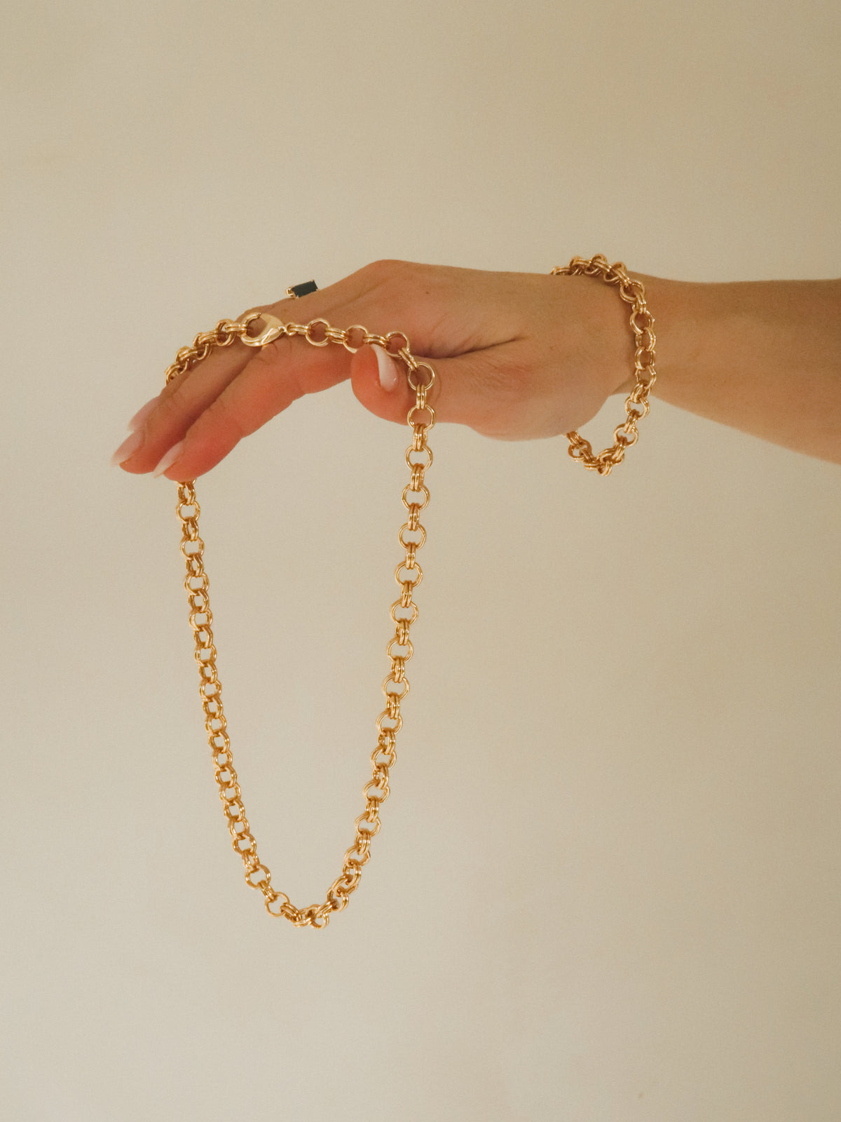 Rolo schakel set – halsketting + armband