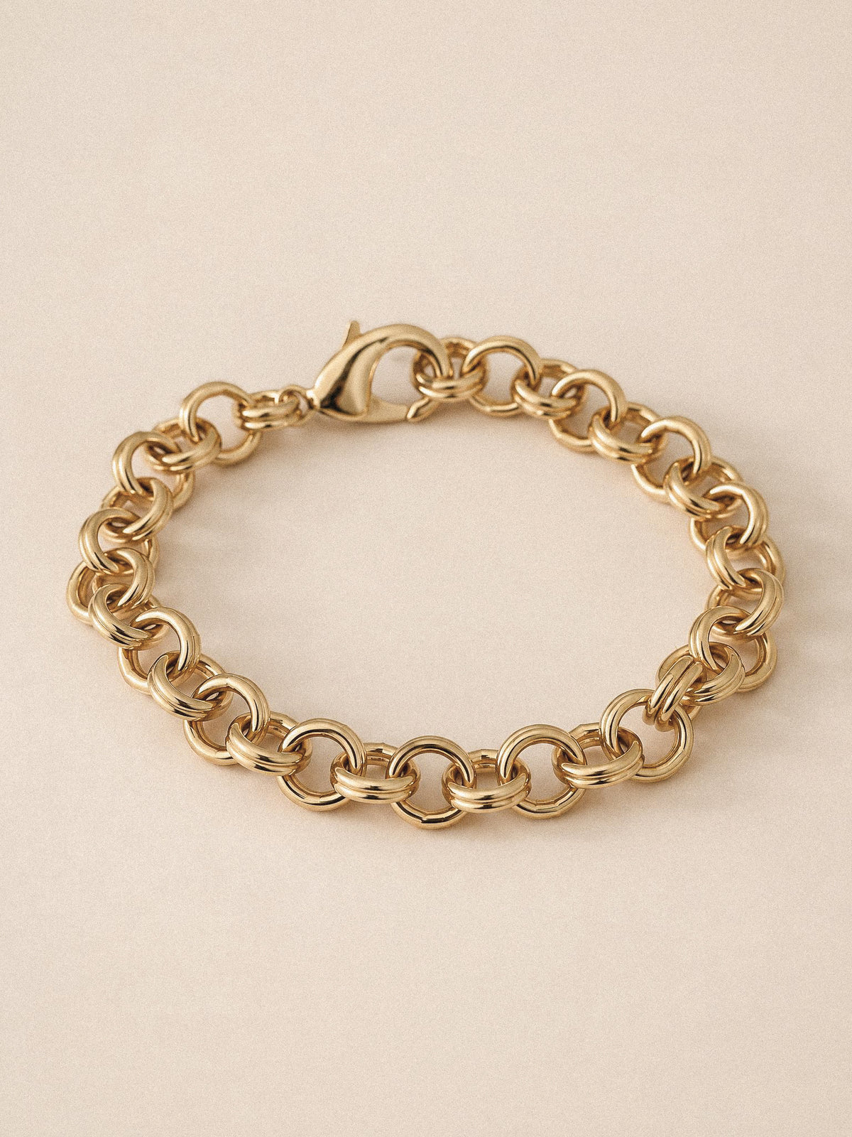Rolo & textured link set – 2 armbanden
