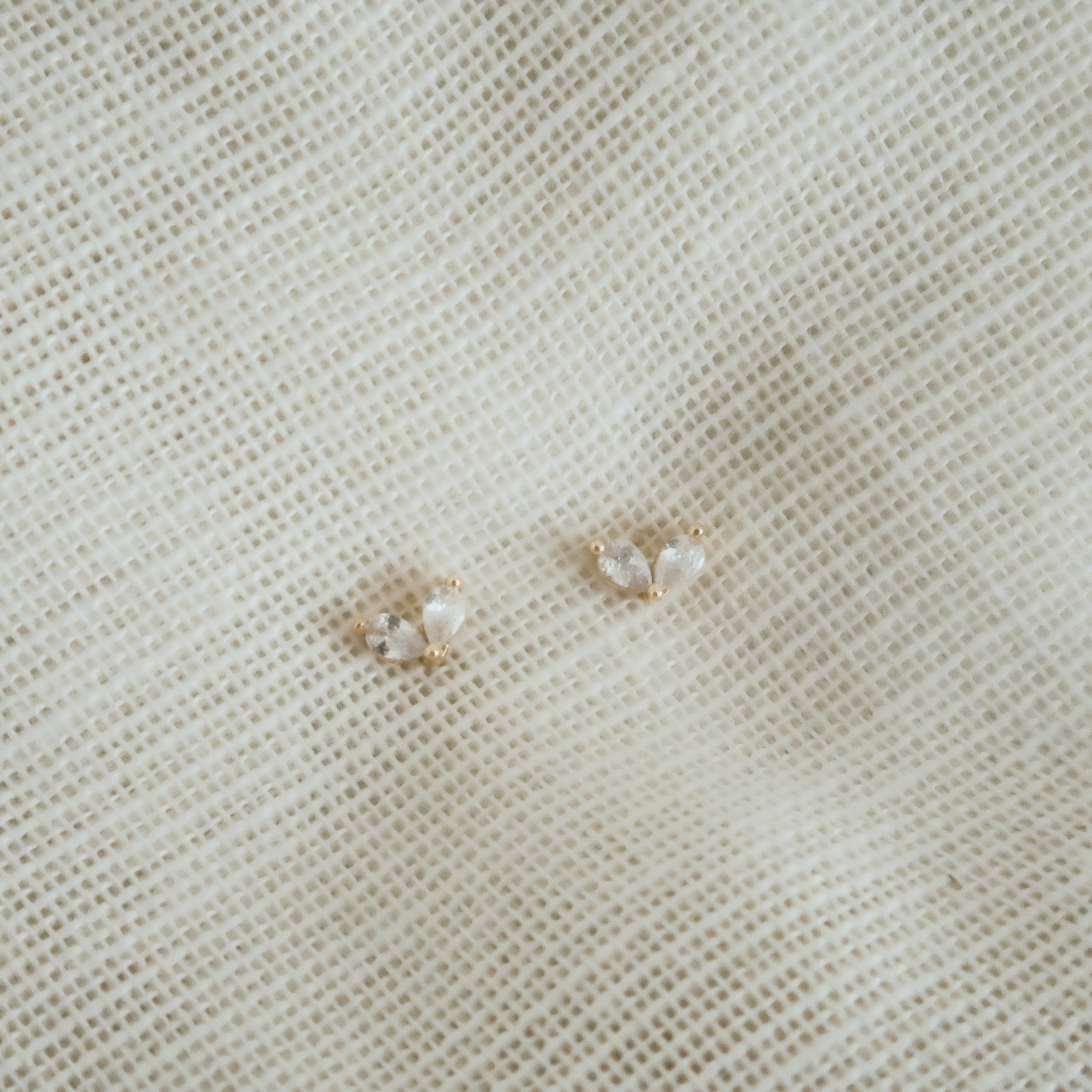 mini rhinestone leaves