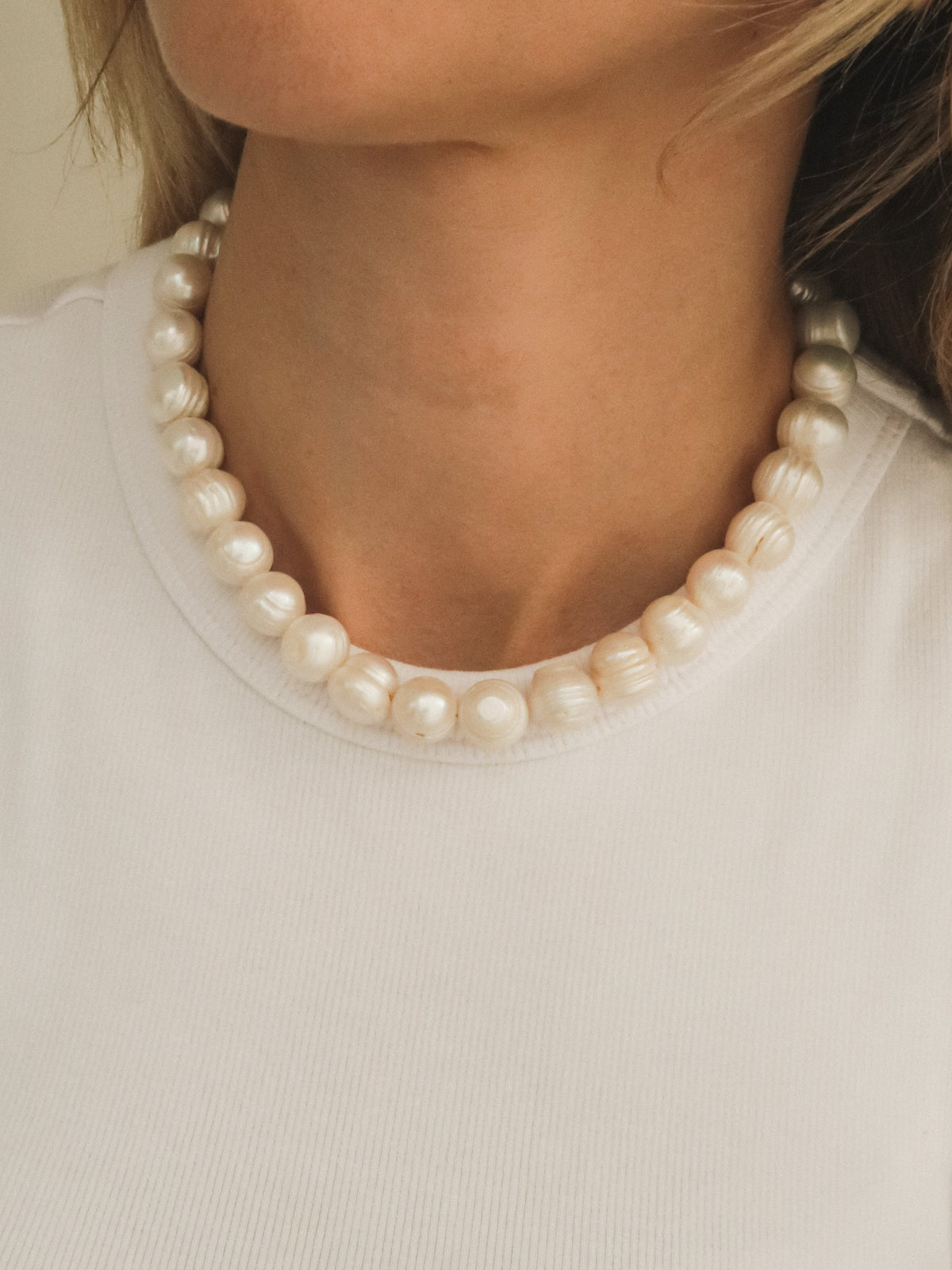 Freshwater pearl halsketting