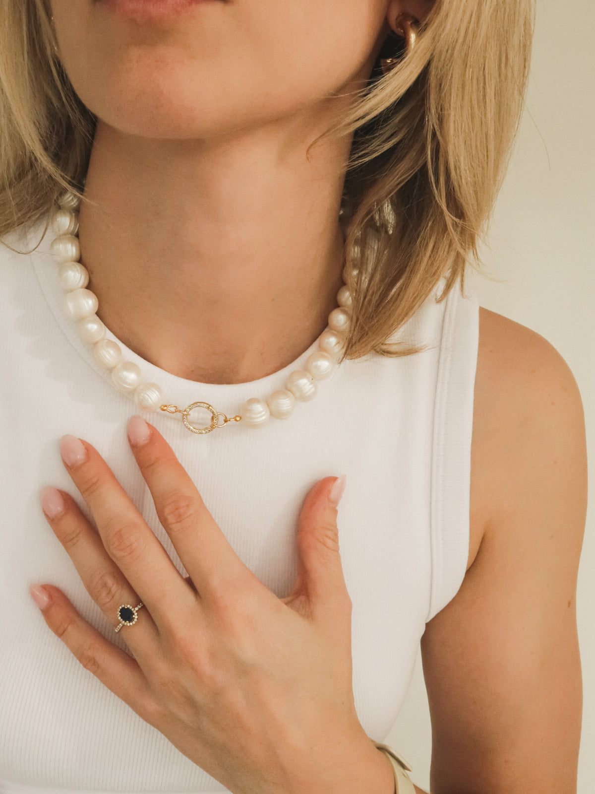 Freshwater pearl halsketting