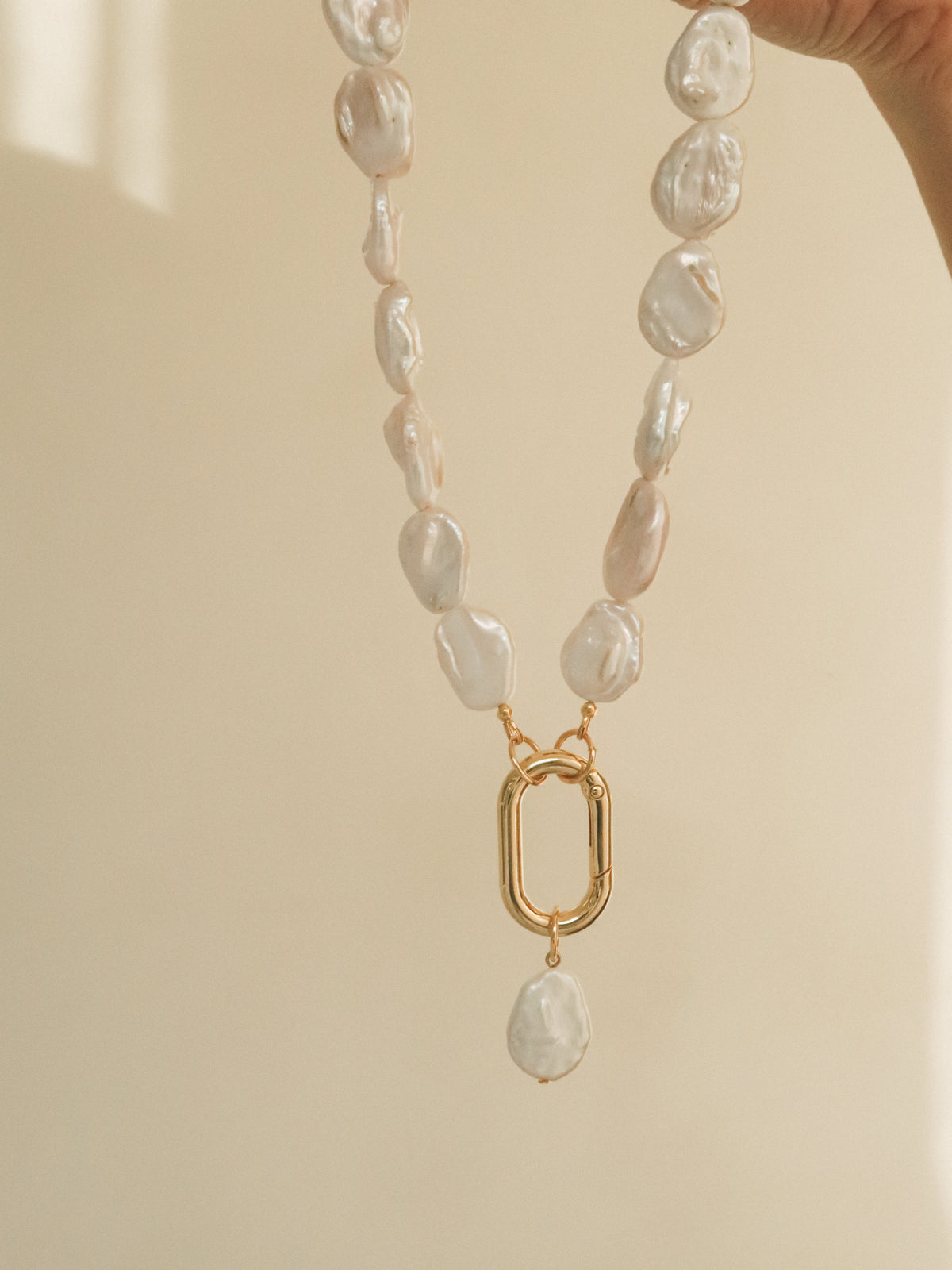 Large barok pearl halsketting