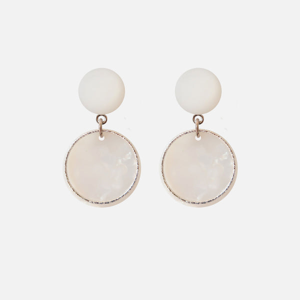 Petit Bonbon statement hoop silver earrings oorbellen